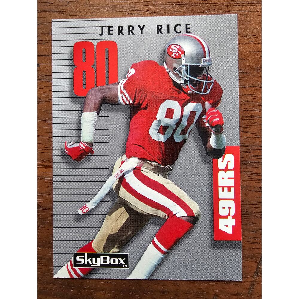 Jerry Rice 1992 Skybox Primetime #80 - San Francisco 49ers- NFL - Fresh Pull